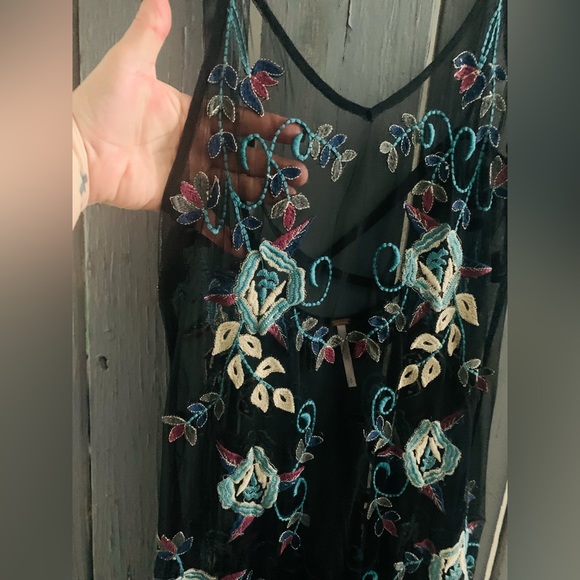 👗RARE Free People Black Sheer Maxi Dress-NWOT! - Picture 7 of 12